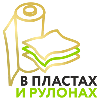 В пластах и рулонах